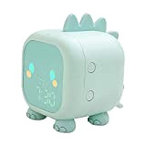 Gobesty Sveglia digitale per bambini, con luce notturna, funzione snooze, idea regalo, per bambini e bambine, colore: verde