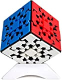 Gobus Oostifun 3x3 Gear Cube Puzzle KungFu Cube 3D Puzzle 3x3x3 Cube Smooth Twist Puzzle Cube con un supporto per ...