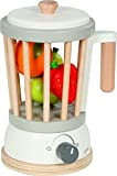 goki 51505 - Frullatore con frullatore, con frutta e connessione in velcro, accessori per la cucina dei bambini e il ...