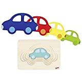 Goki 57485 5pc(s) puzzle - Puzzles (Shape puzzle, Vehicles, Preschool, 2 year(s), Wood, 173 mm)
