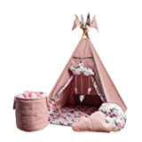 Golden Kids Splendido set Tipi per bambini, tenda da gioco per bambini, tenda da gioco con tenda indiana Premium ÖKO-TEX