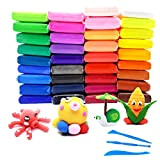GOODJING Modeling Clay 36 Color Plasticine Air Dry Clay, 36 Pack Ultra Light Modeling Clay Oven Bake DIY Colored Clay ...