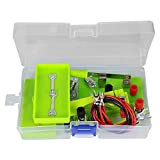 GOTOTOP Kit Motore Circuito Elettrico, Kit didattico educativo Montessori per progetti scientifici STEM Fai-da-Te per Bambini(Verde)