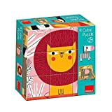 Goula- 9 Puzzle cubi sul Tema degli Animali della Giungla per Bambini a Partire dai 2 Anni, Multicolore, 53469