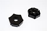 GPM Traxxas X-Maxx 4X4 Aggiornamento Parti Aluminium Wheel Hex Claw (+3mm) - 2Pcs Black