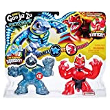 Grandi Giochi - Goo Jit Zu Dino X-Ray versus pack, dinosauri con i raggi x. Due personaggi nella confezione GJT25000