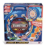 Grandi Giochi- Teamsterz Load e Launch con 2 Auto, Valigetta con Rampa di Lancio, GG00991