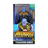 GRATIME 30cm Thanos Hulk Buster Iron Man Captain America Thor Wolverine Black Panther Action Figure Dolls (Thanos with Box)