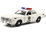 Greenlight 84104 1975 Coronet Hazzard County Sheriff 1:24 Scala Diecast Modello