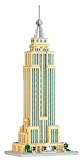 GUANTIAN Home Decompressione Model Building Blocks Mini Building Blocks in miniatura Set di puzzle 3D(Empire State Building)