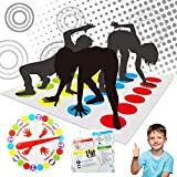 GUBOOM Twister Gioco, Family Floor Gioco di società, Gioco di Squadra Famiglie per Bambini da 2 a 4 Persone, Twister ...