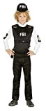 Guirca-85962 Costume Bambino Swat Agente Fbi 7/9 Anni Bimbo, Nero, 85962