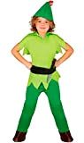 Guirca Costume Arciere Peter Pan, Colore Verde, 3/4 Anni, 82740