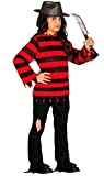 Guirca- Costume Bambino Nightmare Freddy Krueger 7/9 Anni, Colore Nero e Rosso, 7 a 9, 87761
