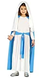 Guirca - Costume per bambini Vergine Maria, colore blu, 10-12 anni (42469.0)