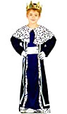 Guirca- Costume Re Magio Baldassarre per Bambini, 5-6 anni, 45422