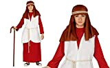 GUIRMA – costume bambini di ebraico Pastore, 7 – 9 anni, colore: rosso, Guirca 42541.0