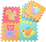 Gutsbox Tappeto Puzzle Lettere, 10pcs 30cm x30cm Schiuma Morbido Eva Tappetone Morbidone Bambini Tapetto per Bimbi Gioca ai Tappetini per ...