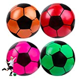 Gxhong 4 Pezzi Palloni da calcio, Colorful di Calcio dei Capretti di Calcio Gonfiabile Giocattolo Pallone da Calcio per Beach ...