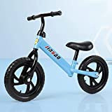 GYAN Bambini Bilanciamento Bicicletta senza pedali Altezza regolabile bicicletta Montare Apprendimento Scooter con manubrio girevole 360 permettere ° (Colore: Blu)