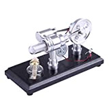 H0_V Motore Stirling,DIY Motore a combustione Esterna Micro Stirling Stirling Engine - Giocattolo educativo