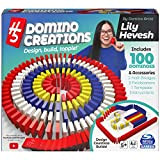 H5 Domino Creations - Set da 100 pezzi di Lily Hevesh, per famiglie e bambini dai 5 anni in su