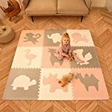 Hakuna Matte Tappetino puzzle grande per bambini, 1,8 x 1,8 m, 9 pannelli XXL da 60 x 60 cm, con ...