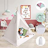 HALOVIE Tenda Per Bambini Teepee per Bambini in Tela di Cotone per Ragazzi & Bambina di 3,4,5,6,7 Anni