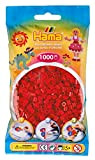 Hama 207-22 - Perle, 1000 Pezzi, Colore: Rosso