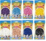 Hama Happy Price Toys Midi - Perline da stirare (Kon-11), 8 colori (bianco, giallo, viola, blu, azzurro, rosa pastello, colore ...