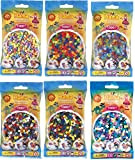 Hama Happy Price Toys Midi perline da stirare (Kon-12) convulut 6 colori (mix pastello, mix neon, glitter Mix......) + istruzioni ...