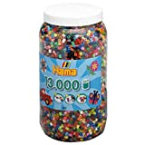 Hama Perlen 211 - 68 perline da stirare XXL, barattolo con circa 13.000 perline colorate Midi, per bricolage, diametro 5 ...