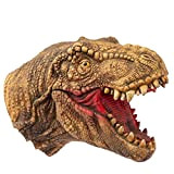 Hanzwa Giocattoli per Burattini a Mano,Gomma Morbida Realistico Testa di Dinosauro Tyrannosaurus Rex T-Rex
