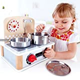 Hape Cucinetta Portatile Hape, Gioco di Ruolo Realistico Giocattolo da Cucina per Bambini