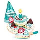 Hape Torta interattiva di compleanno da tagliare, torta suona una canzone di compleanno, applausi e applausi dai 3 anni in ...