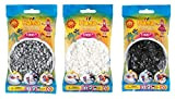 Happy Price Toys Hama - Perline da stirare Midi (Kon-25), 3 colori (bianco 01, grigio 17, nero 18) + istruzioni ...