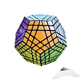 HappyToy 5x5x12 megaminx dodecaedro 5×5 gigaminx megaminx cubo 12 Superficie + Uno Personalizzato treppiede (Nero)