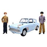 Harry Potter - Auto Volante con Harry e Ron, con macchina Ford Anglia e bambole Harry Potter e Ron Weasley, ...