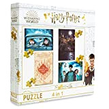 Harry Potter Puzzle 1000 Pezzi & 4 Puzzle 250 Pezzi, Harry Potter Gadget Originali per Bambini e Adulti (4 in ...