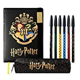 Harry Potter Set Cancelleria Kit di Cartoleria con Agenda A5 Astuccio e Set Penne Harry Potter Gadget Originale