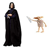 Harry Potter Severus Snape Doll & HARRY POTTER Personaggio Dobby L'Elfo Domestico Articolato da Collezione con Tunica e Calzino, Giocattolo ...