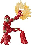 Hasbro Avengers Bend and Flex, Action figure flessibile di Iron Man da 15 cm, include l'accessorio Blast, dai 6 anni ...