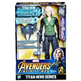 Hasbro Avengers E0614EW0 - Marvel Titan Hero Black Widow Action figure con Power FX Pack