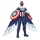 Hasbro Avengers Titan Hero Capitan America, action figure di Captain America da 30 cm, include ali, per bambini dai 4 ...