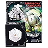 Hasbro Dungeons & Dragons: L'onore dei ladri, D&D Dicelings, Orsogufo Bianco, Mostro D&D collezionabile per Adulti, Dado Convertibile, d20 Gigante, ...