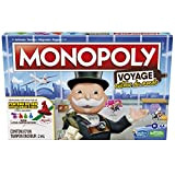 Hasbro Gaming Monopoly Travel Intorno al mondo per Famiglia e Bambini, da 8 Anni, con pioni timbri e vassoio cancellabile ...