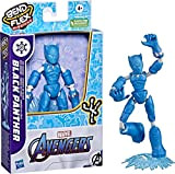 Hasbro Marvel Avengers, Bend And Flex Missions, Black Panther Ice Mission, Action Figure Pieghevole da 15 cm, dai 4 Anni ...