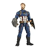 Hasbro Marvel Avengers- Infinity Hasbro Marvel Legends Series, Action Figure di Capitan America da 15 cm, Design Premium, Include 5 ...