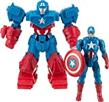 Hasbro Marvel Avengers Mech Strike - Super Hero da 20 cm, action figure di Captain America Ultimate Mech Suit, per ...