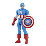 Hasbro Marvel Legend Series, Action figure Captain America alta 9,5 cm della Retro 375 Collection